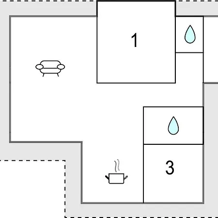 2 Bedroom In Prázdninový dům Hornbæk